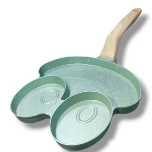Multi Shape Frypan | Induction Marble Coating Four Hole Frypan - Image 6