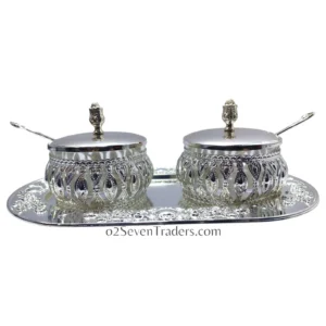 Fancy Sugar Pot Set Arabic Design - Image 2