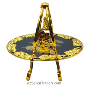 Serving Dish Fancy Black Round - Image 4