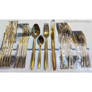 AYD 24 Piece Cutlery Set Golden 222t - Image 2
