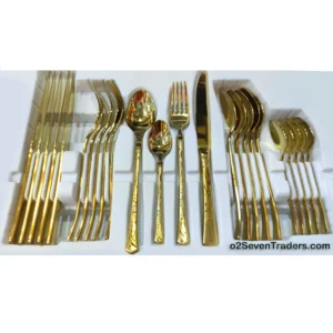 AYD 24 Piece Cutlery Set Golden 111c - Image 3
