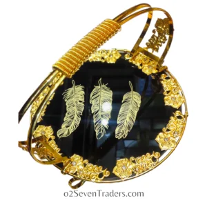 Serving Dish Fancy Black Round - Image 3
