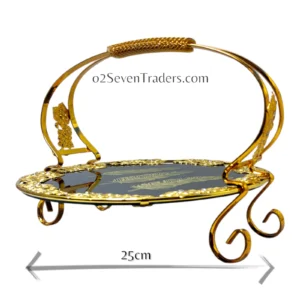 Serving Dish Fancy Black Round - Image 2