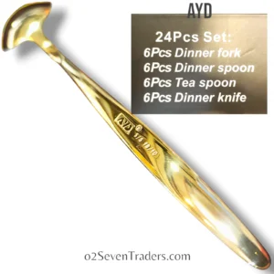 AYD 24 Piece Cutlery Set Golden 333T. - Image 4