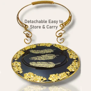Serving Dish Fancy Black Round - Image 6