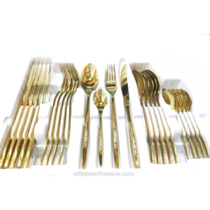 AYD 24 Piece Cutlery Set Golden 555t - Image 2