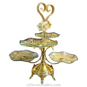 Fancy Serving Tray 4pcs Flower Shaped - Image 3
