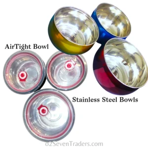 Airtight Bowls 3pcs Multicolor Stainless Steel Imported. - Image 3