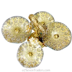 Fancy Serving Tray 4pcs Flower Shaped - Image 4
