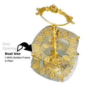 Serving Platter Fancy 2 Tier | Serving & Decor| Cake Dish - Image 3